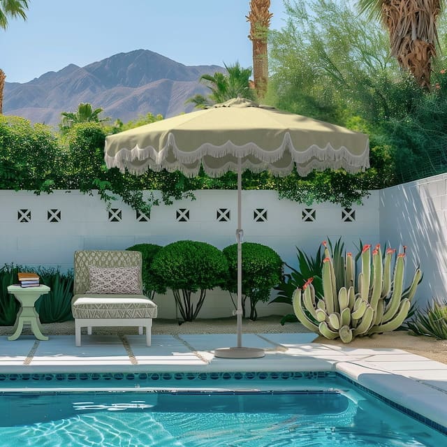 Ripple Fringe Patio Umbrella
