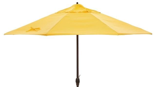 Veda-Patio-Umbrella-Yellow-Sunbrella