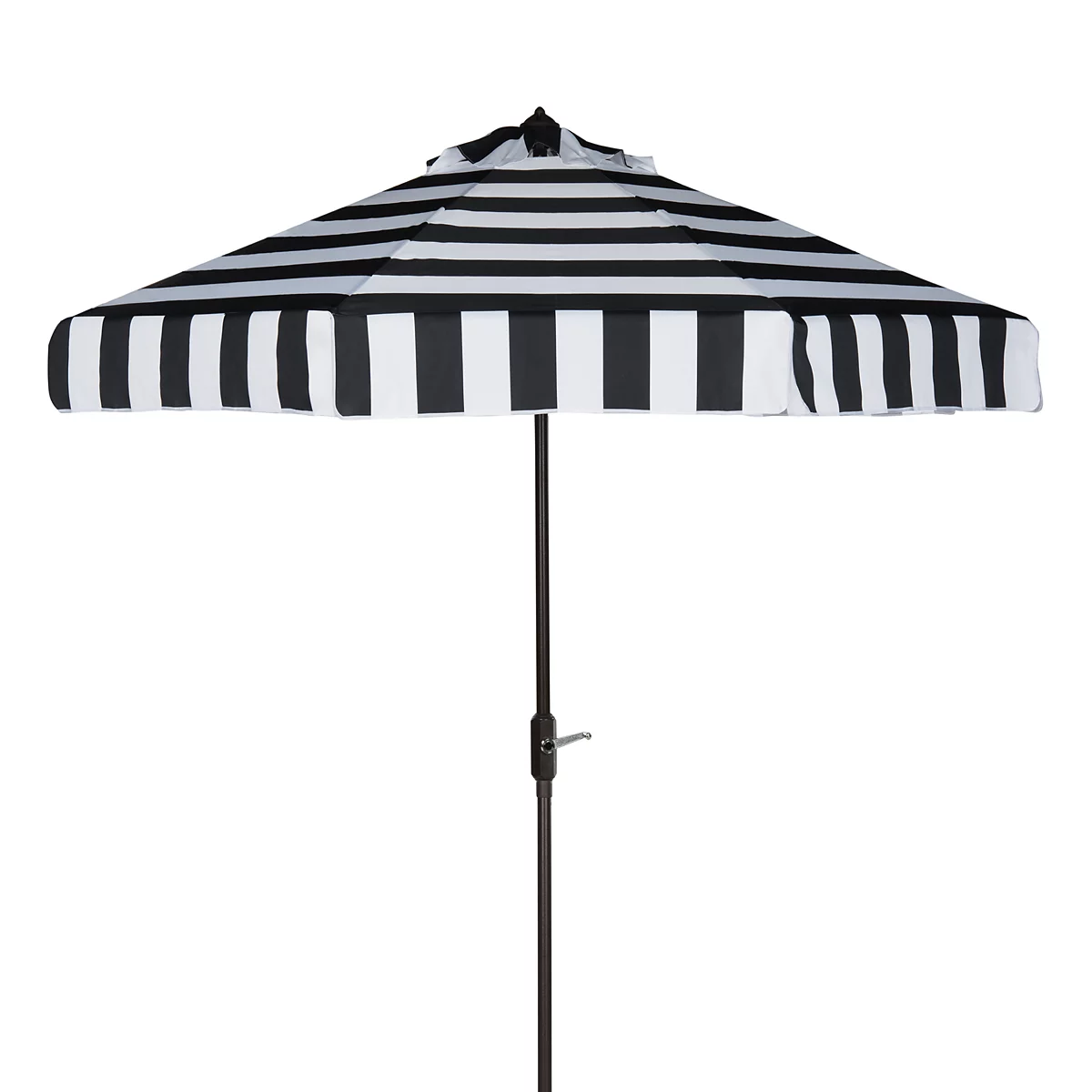 Safavieh Elsa Fashion Line 9 Ft Umbrella BLACK & WHITE